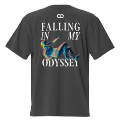 Falling In My Odyssey Oversized Faded Tee