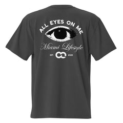 All Eyes On Me Oversized Faded Tee