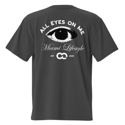 All Eyes On Me Oversized Faded Tee