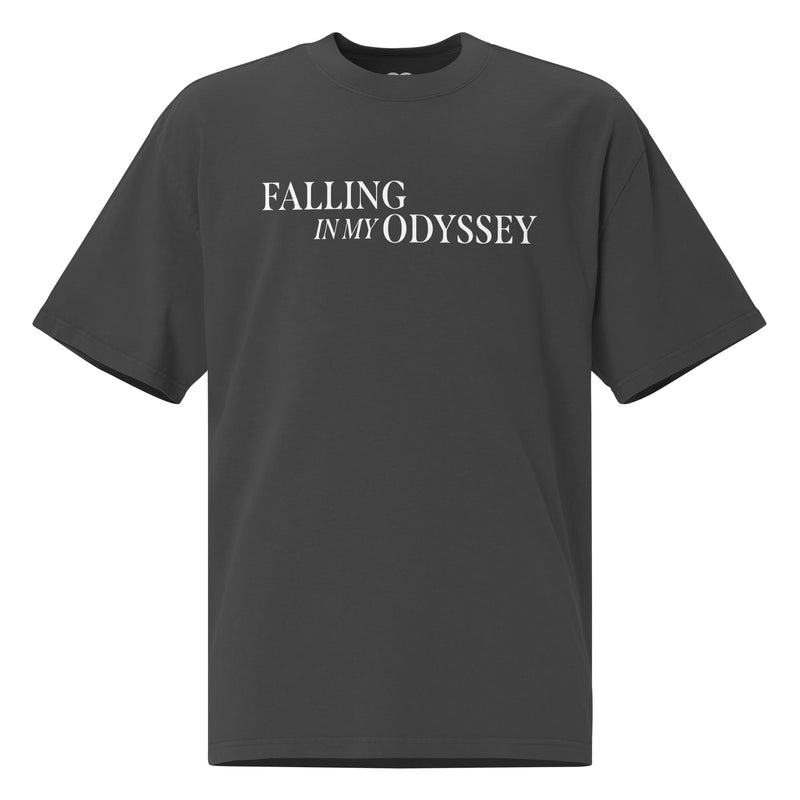 Falling In My Odyssey Oversized Faded Tee