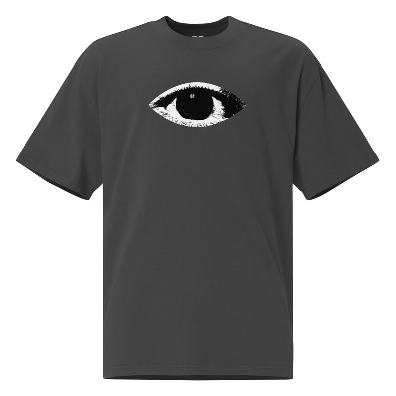 All Eyes On Me Oversized Faded Tee