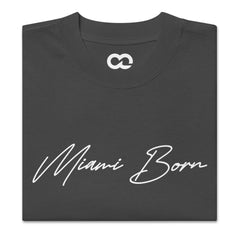 Born In Miami Oversized Faded Tee