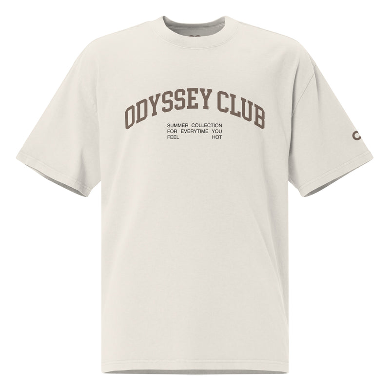 Odyssey Club College Bone Oversized Faded Tee