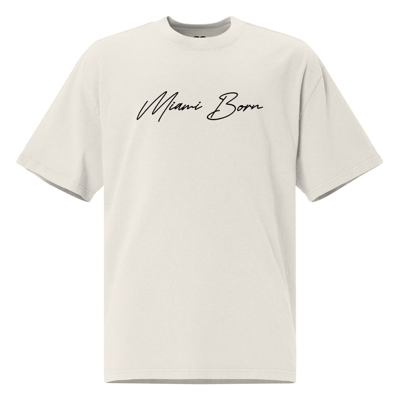 Born In Miami Light Tee Oversized Tee