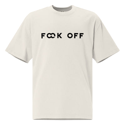 F**k Off Bone Oversized Faded Tee