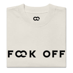 F**k Off Bone Oversized Faded Tee